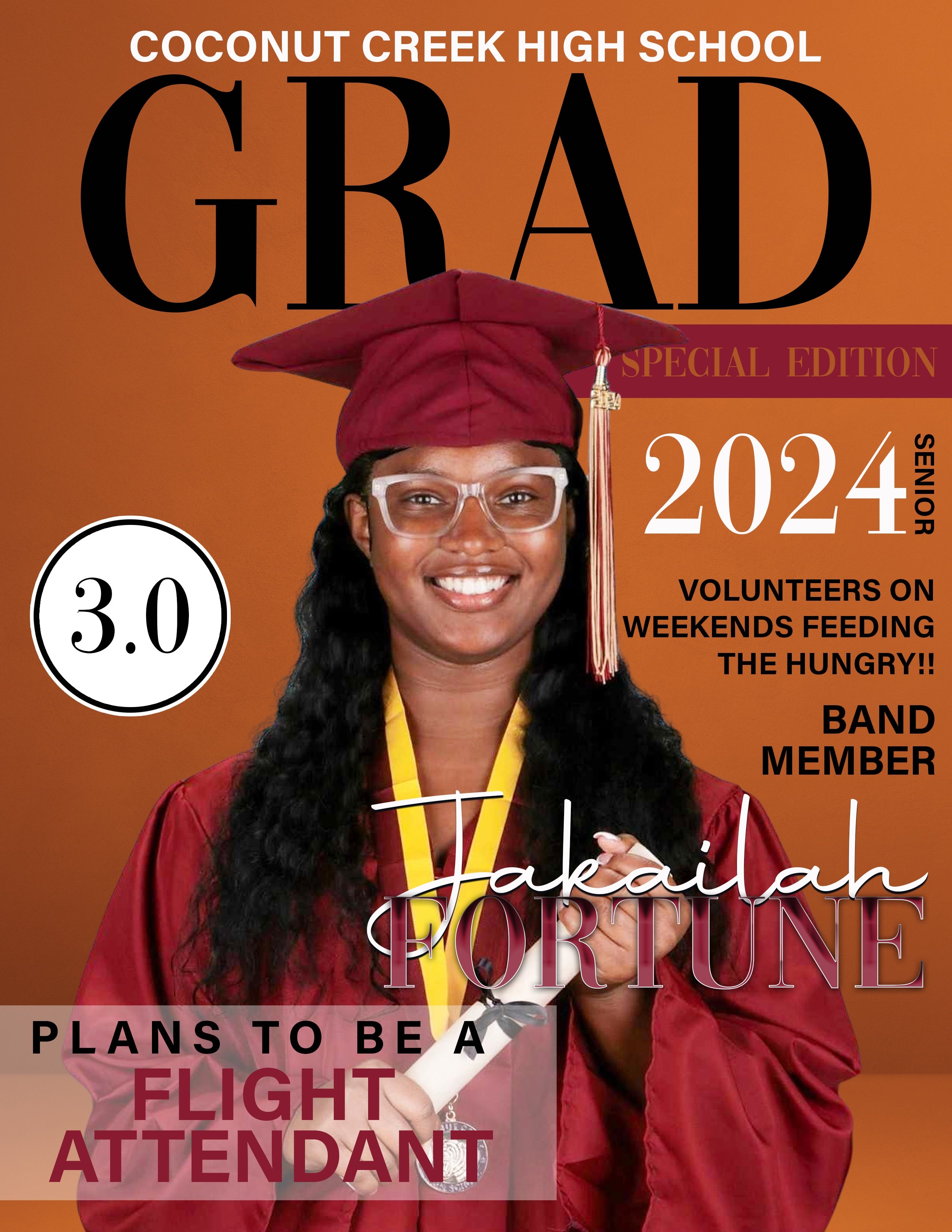 Grad Magazine Cover Design